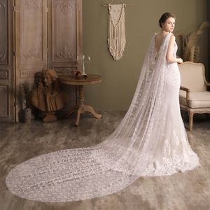 Wedding Veils Long Bridal Wrap Bolero Lace Wedding Accessories 270*170cm 2023 Summer