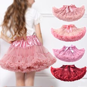 Skirts Baby Girls Small Tutu Skirt for Kids Children Puffy Tulle born Birthday Party Princess Clothes 115 Years 230505