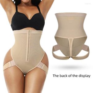 Women's Shapers Shapewear Women Tummy Control Cuff Trainer Femme Mid Waist Hip Lifting Pants Firm Shorts BuLifter For Pro