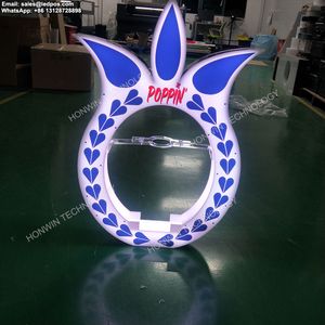 Party LED CLASE recarregável AZUL Tequila Presentador Champagne Light Glorifier Whisky Vodka Tequila Sign Display para eventos de casamento de boate / sem logotipo