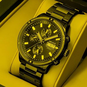 Zegarek marki mężczyzn ubieranie się automatycznego zegarek mechaniczny pasek ze stali nierdzewnej Sapphire Waterproof Auto Data 24-godzinny wyświetlacz 42 mm cmwristwatc