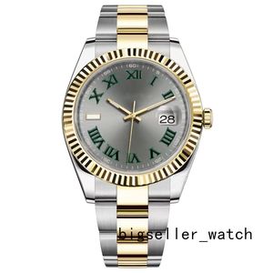 남성 자동 기계식 시계 36/41mm 904L 3A 모든 스테인레스 스틸 방수 발광 골드 시계 Montre De Luxe Watch