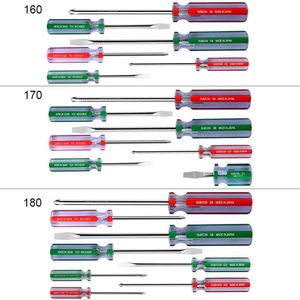Schroevendraaier Industrie-CRV-Schraubendreher-Set, Schlitz-Phillips-Schraubendreher mit magnetischem Kopf, hochwertige Handwerkzeuge für die Haushaltswartung