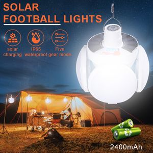 Other Electronics Solar Outdoor Folding Light Portable USB Rechargeable LED Bulb Search Lights Camping Torch Emergency Lamp for Power Outages 230505