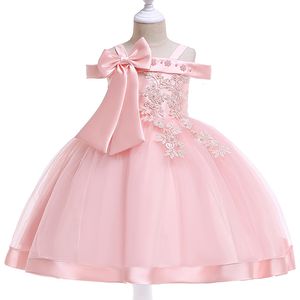 Vestidos de menina bordado vestido de seda de seda para menina flor de meninas elegantes festas de inverno natal halloween crianças roupas 230506