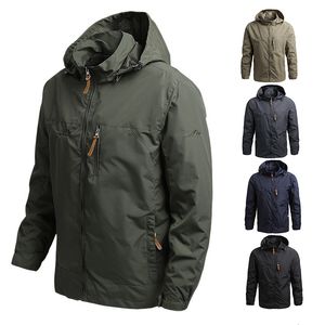 Jaquetas ao ar livre Hoodies Homens Windbreaker Campo Militar Outerwear Inverno Outono À Prova D 'Água Voo Piloto Casaco Com Capuz Caça Exército Roupas 230505