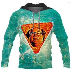 As camisas masculinas chegam a Danny Devito em Nacho Cheese Sabor Menino Mulheres Impressão 3D Retro de jovens camisa/ mole