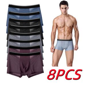 UNDUPTS MENS BOXERSERS SET ERKEKLER KÜÇÜK İLE BUZ İLE YAZ ERKEK ERKEK PAMON KROCK NEBLİ BOWLİS ŞORKLARI BÜYÜK BOYUTLU BOXER 230506