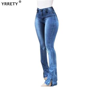 Dżinsy yrrety damskie rozciągnięcie rozryte chude dżinsowe spodnie dżinsowe dżinsowe dżinsy spodnie Slim Jeggings Laids Spring Autumn Wear