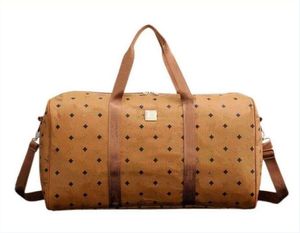 Luksusowe torby na jamę Duffel Designer Travel Ręczne torba podróżna Mężczyźni PU skórzane torebki duże krzyżowe body 55 cm 013