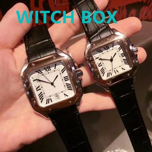 New Men 's Watch 우아하고 세련된 38mm 스테인리스 스틸/소 가이드 스트랩 자동 기계식 시계