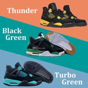 4s High Red Thunders Canyon Purple 4 Turbo Green Black Green Mushroom Undefeated Violet Ore Raptors Schuhe Navy Blue Royal Black Cats Canvas-Sneaker im Angebot