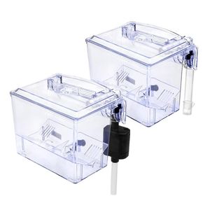 Tankar Extern Aquarium Belling Box Wall Mount Hanging Fish Tank Isolation Box With Water Pump Fish Bowl Inkubator