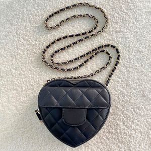 ünlü cc yarım ay 23P kalp Debriyaj Çantalar bayan lüks flep çanta erkek tasarımcı tote pembe çanta klasik kapitone Dana derisi çanta Crossbody Omuz eyer çantaları hobo