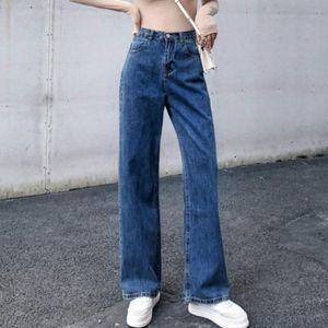 Women's Jeans 160 -185 Cm Height Women Tall Wide Leg Long Pants Mom High Waisted Female Extended Loose Casual Black Denim