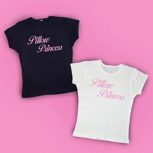 Женская футболка панк печати для печати симпатичные урожая y2k одежда винтажная женская уличная одежда