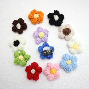 10 pezzi di fiori neonati a maglia per piccole nauli per capelli per capelli fini bloccanti mini cuccioli wisp clip kids capelli bb barrettes