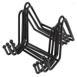 Hooks 5 Pack Metal Display Stands Black Iron Easel For Plate Stand Holder Bild Dekorativ