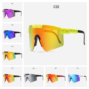 Bisiklet Gözlük Gözlük Çift Wides Gül Kırmızı Güneş Gözlüğü Çift Geniş Polarize Aynalı Lens TR90 Çerçeve UV400 Koruma WIH CASE 2023 TOP SAT PITS-01