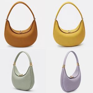 Songmont Half Moon Umhängetaschen Luna Luxury Designer Underarm Hobo Leather Purse Clutch Bags Handtasche CrossBody 2023