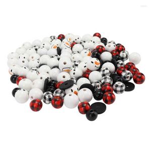 Party Supplies Snowman Bead Garland Christmas Beads Ornament DIY Making For Pendant