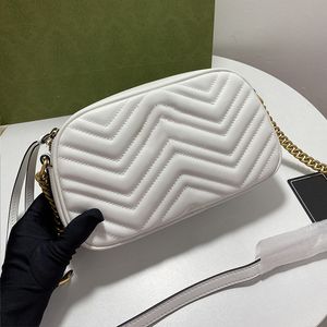 Marmont Bags Fashion Classic Designer bag Mini Chain Shoulder Bag Crossbody Metallic Leather Handbags Luxury Wallet Purse Messenger Women Crossbody Cluth handbag