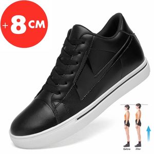 Casual Sneakers Men Elevator Shoes Heightening Shoes Men Increase Shoes Height Increase Insole 8CM Outdoor Sports