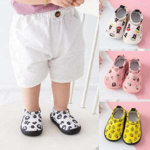 First Walkers Cute Baby Frist Cartoon Born Girls Boys Anti-Slip Socks Shoes For Toddler