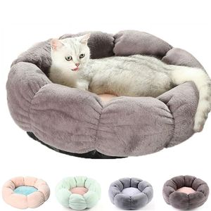 Mats Small Pet Flower Color Round Cat House Warm Cat Supplies Summer Mat Cat Bed Thickened Four Seasons Universal