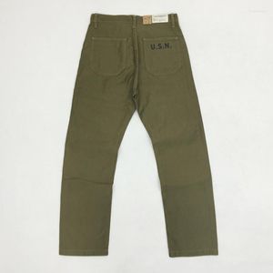 Pantaloni da uomo Bob Dong U.S.Navy USN N-1 DECK CHINO MENO DEGLI STUGNI DI DIPARTIMENTO VINTAGE NAVINE 13OZE PANTRO DRIVE MILITARI