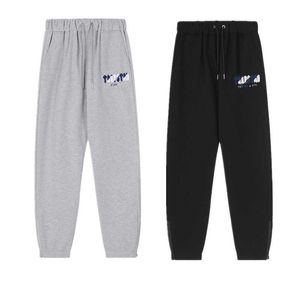 Roupas de grife Calças casuais na moda Trapstar Azul Branco Toalha bordada para homens e mulheres Amantes Calças descontraídas com protetores de veludo soltos Calças de corrida para venda