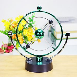 Decorative Objects Figurines ton Pendulum Ball Balance Ball Rotating Perpetual Motion Physical Science Pendulum Toy Physics Tumbler Craft Home Decortion 230506