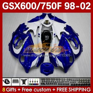 Body For SUZUKI KATANA GSX600F GSXF600 GSXF750 GSXF 600 750 CC 98 99 00 01 02 169No.4 600CC 750CC GSX750F GSXF-600 GSXF-750 1998 1999 2000 2001 2002 Fairing blue stock