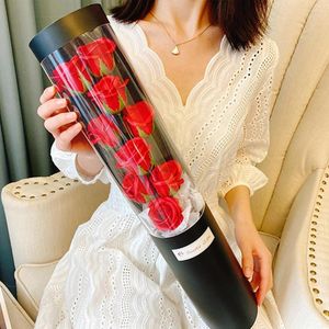 Decoratieve bloemen Valentijnsdag Rose geschenkdoos emmer Bloem Soap Roses Flower Wedding Anniversary For Lover Girlfriend