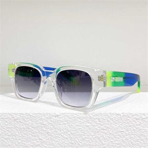Moda Off W Múdulos de sol de alta qualidade Brand Transparente Frame Branco Men e mulheres Moda Hip Hop Off Sunglasses Personalidade OERI018 óculos