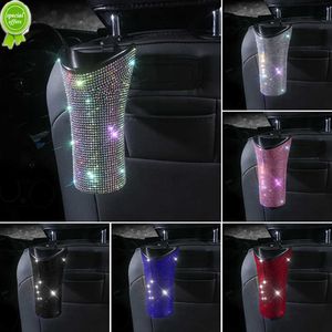 New Car Umbrella Holder Cup Drink Holder Trash Can Car Seat Storage Box Stowing Tidying Organizer Bling Car Accessories for Woman