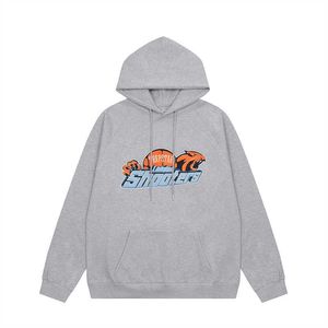 Erkek Hoodies Sweatshirts Tasarımcı Giyim Hoodie Trendy Trendy Trapstar Mavi Sarı Kaplan Kafa Havlu İşlemeli Çift Gevşek Rahat Kapüşonlu Kazak Moda Streetwea