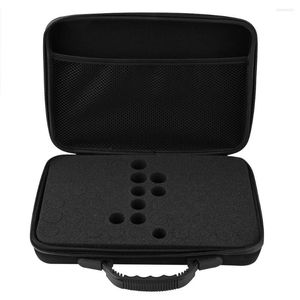 Storage Bottles Essential Oil Carrying Case Hard Shell 60 Suitable For 5ml 15ml (Black)