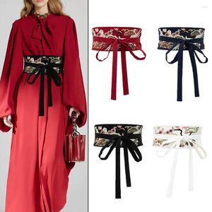 Pasy 2023 Kobiety Chińskie tradycyjne hafty haftowe pasek hanfu japońskie kimono yukata szeroki pasek