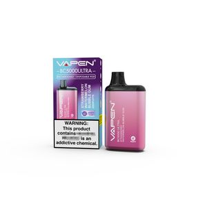 Top Quality 0/2/5% Opcionais VAPEN ULTRA BC5000 Caneta Vape descartável 13ml Pods pré-preenchidos 5000Puffs Cartucho 650mAh Bateria E Kits de cigarro DHL grátis