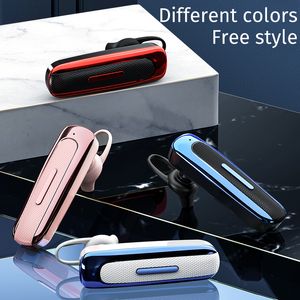 Bil Handsfree Business Bluetooth-hörlurar Trådlösa hörlurar Stereo Öronkrok Headset Öronsnäcka Öronsnäcka för Samsung Xiaomi Dropship