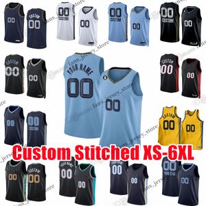 Ja Steven Morant Adams Custom Stitched XS-6XL Basketball Jersey Luke Kennard Jaren Jackson Ziaire Williams Brandon Clarke John Konchar Santi Aldama Dillon Brooks