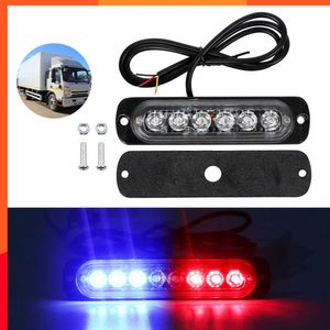 Ny bilstrobe VARNING Ljus Emergency Flash Light Bar DC12-24V Flashing Signal Sidomarkör LED-ljusremsa för bilmotorcykelbil