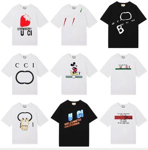 Summer Mens Womens GU x BA Designers Plus Tees Loose Tees Brands Men's Casual T Shirt Clothing Street Shorts Sleeve Clothes T-shirt 3XL 4XL 5XL