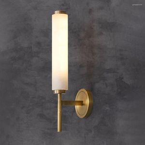 Lâmpada de parede Design moderno Luzes de mármore Apliques Goldblack Applique Murale