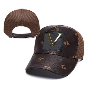 Fashion Mens Designer Baseball Caps Hats Leather Patchwork Mesh Ball Cap Snapbacks Women Luxurys Outdoor Casquette Sport Summer Hiphop Dad Hat