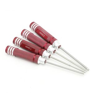 Schroevendraaier 4pcs/set H1.53mm Hex Screwdrivers Key Aluminium Alloy Screw Driver Allen Hex Screwdriver Set Bolt Driver Screwdriving Tools