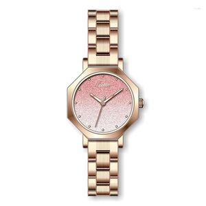 Наручительные часы модные кварцевые розовые золото Starry Watch Top Top Brand Designer