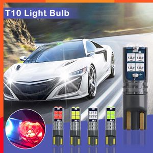 Lussuoso 2 pezzi T10 W5W Dome Lulgo 10SMD Bulbo super luminoso Mappa interno di auto Light Light Marker Accessori per la luce di licenza