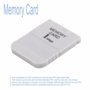 PS1 Memory Card 1 Mega Memory Card For Playstation 1 PS1 PSX Game Useful Practical Affordable White 1M 1MB